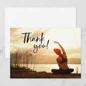 Yoga-Position Danke-Karte Dankeskarte (Vorne/Hinten)