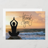 Yoga-Position Danke-Karte Dankeskarte (Vorne/Hinten)