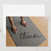 Yoga-Position Danke-Karte Dankeskarte (Vorne/Hinten)