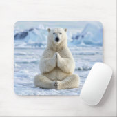 Yoga-Position des Eisbären Mousepad (Mit Mouse)
