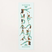 Yoga Position Individuelle Name Yogamatte (Vorderseite)