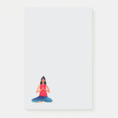 Yoga-Position Post-it Klebezettel (Vorderseite)