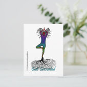 Yoga Post Card Postkarte (Stehend Vorderseite)