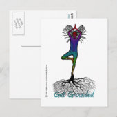 Yoga Post Card Postkarte (Vorne/Hinten)