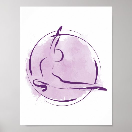 Yoga-Poster Poster (Vorne)