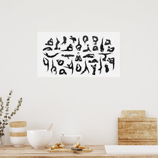 Yoga-Poster Poster (Küche)