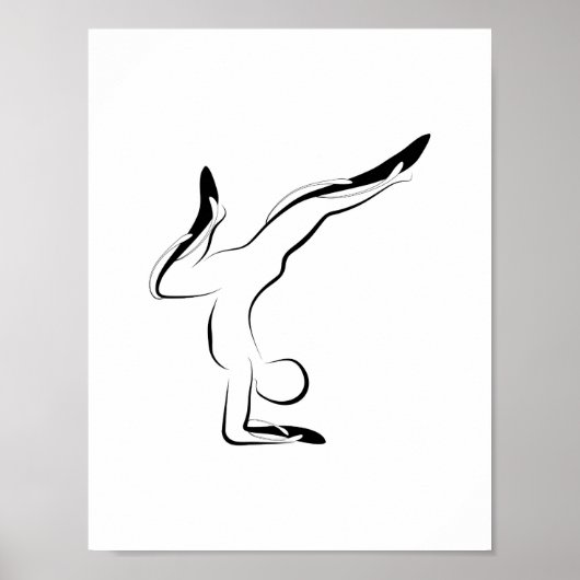 Yoga-Poster Poster (Vorne)