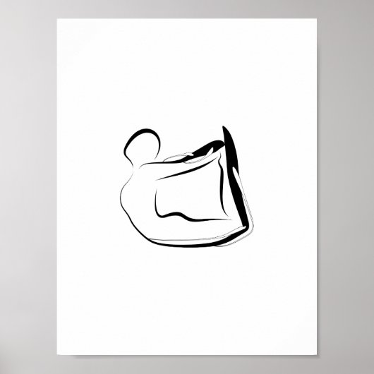Yoga-Poster Poster (Vorne)