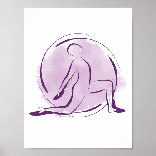 Yoga-Poster Poster (Vorne)