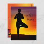 Yoga Postkarte (Vorne/Hinten)