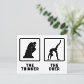 Yoga Postkarte (Stehend Vorderseite)