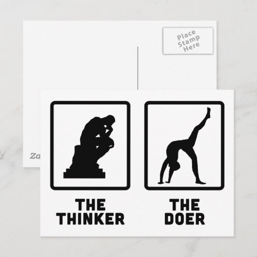 Yoga Postkarte (Vorne/Hinten)