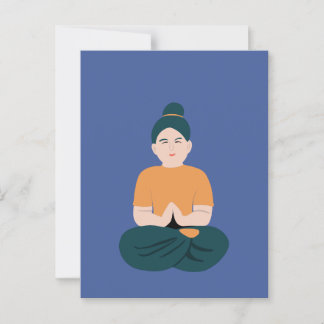 Yoga Postkarte