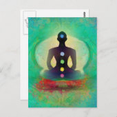 Yoga Postkarte (Vorne/Hinten)