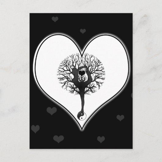 Yoga Postkarte (Vorderseite)