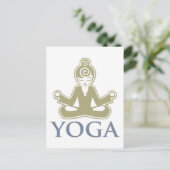 Yoga Postkarte (Stehend Vorderseite)