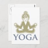 Yoga Postkarte (Vorne/Hinten)