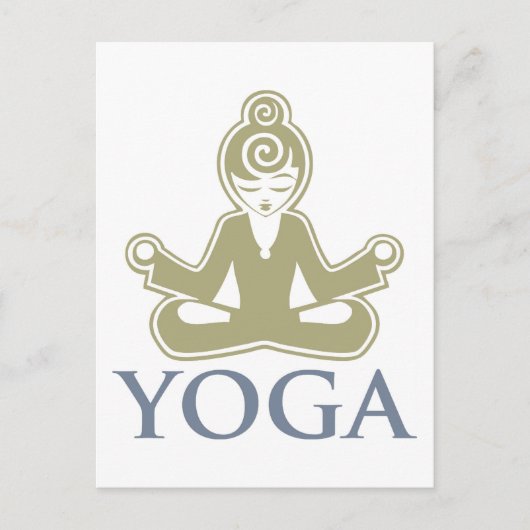 Yoga Postkarte (Vorderseite)