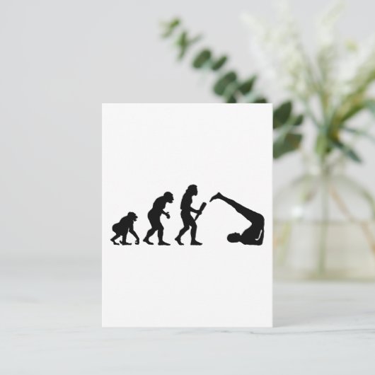 Yoga Postkarte (Stehend Vorderseite)
