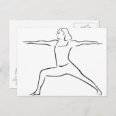 Yoga Postkarte (Vorne/Hinten)