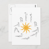 Yoga Postkarte (Vorne/Hinten)