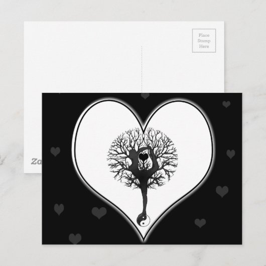 Yoga Postkarte (Vorne/Hinten)