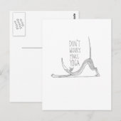 Yoga Postkarte (Vorne/Hinten)