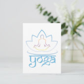Yoga Postkarte (Stehend Vorderseite)