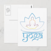 Yoga Postkarte (Vorne/Hinten)