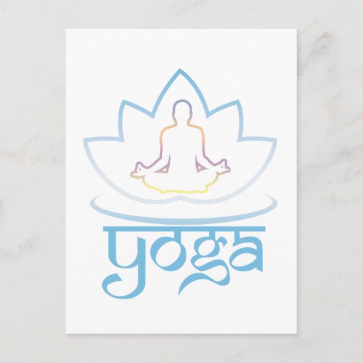 Yoga Postkarte (Vorderseite)