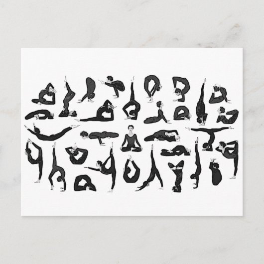 Yoga Postkarte (Vorderseite)