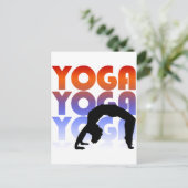 Yoga Postkarte (Stehend Vorderseite)