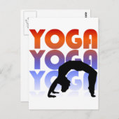 Yoga Postkarte (Vorne/Hinten)