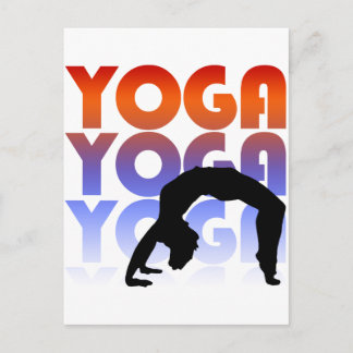 Yoga Postkarte