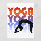 Yoga Postkarte (Vorderseite)