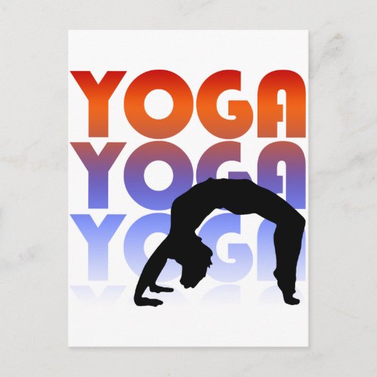 Yoga Postkarte (Vorderseite)