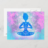 Yoga Postkarte (Vorne/Hinten)