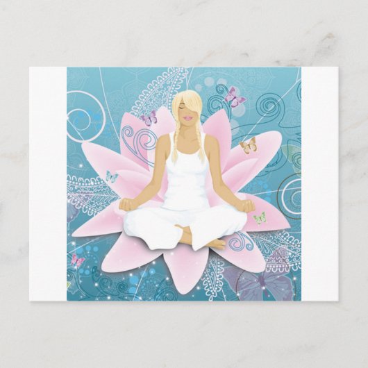 Yoga Postkarte (Vorderseite)