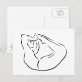 Yoga Postkarte (Vorne/Hinten)