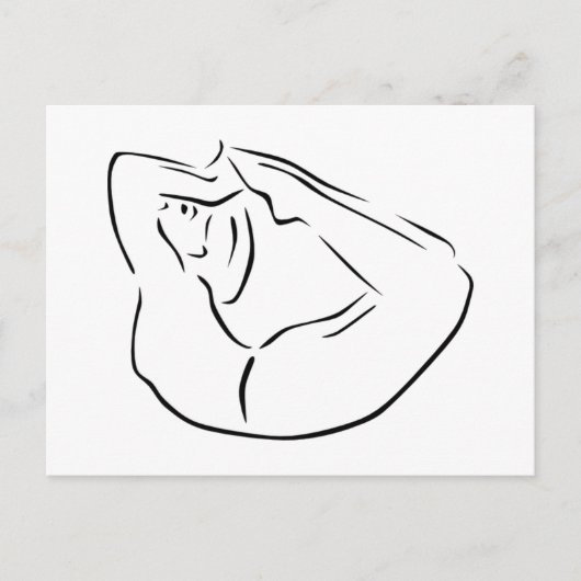 Yoga Postkarte (Vorderseite)