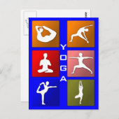 Yoga-Postkarte Postkarte (Vorne/Hinten)
