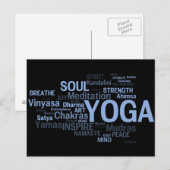 YOGA-Postkarte Postkarte (Vorne/Hinten)