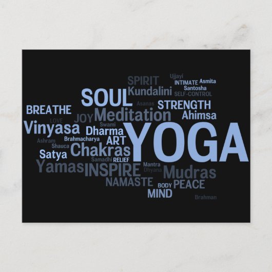 YOGA-Postkarte Postkarte (Vorderseite)