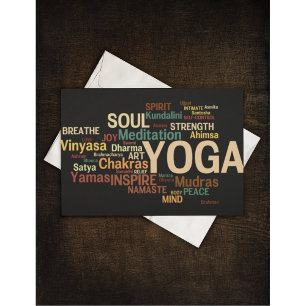 YOGA-Postkarte Postkarte
