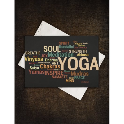 YOGA-Postkarte Postkarte