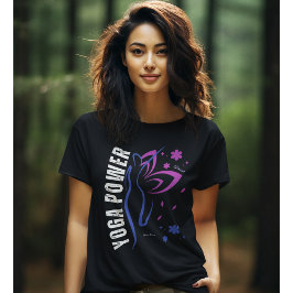 Yoga Power Inspirational Typografy Yoga Tshirt