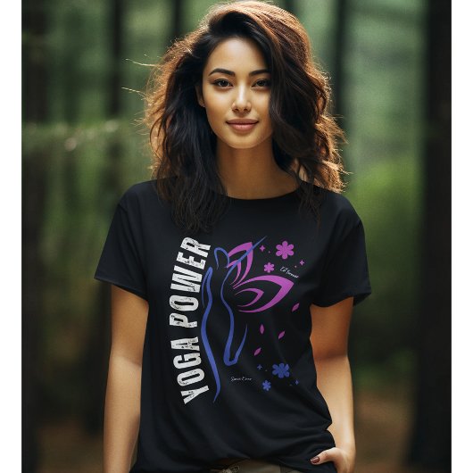 Yoga Power Inspirational Typografy Yoga Tshirt