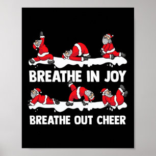 Yoga-Praktizierende Namasleigh Weihnachten Meditat Poster