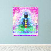 Yoga Premium Wrapped Canvas Leinwanddruck (Insitu (Holzboden))