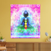 Yoga Premium Wrapped Canvas Leinwanddruck (Insitu (Wohnzimmer))